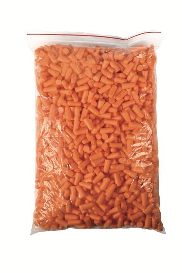 Bouchons d'oreille PU orange - SNR: 38dB - Recharge de 500 paires pour distributeur