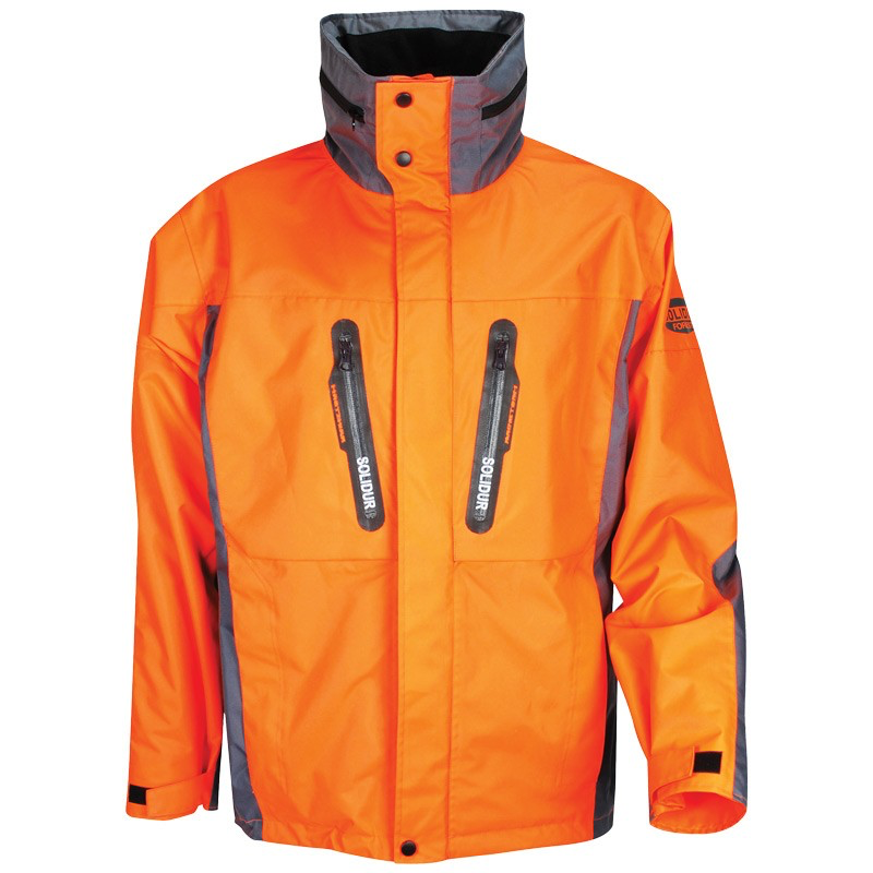 Veste de Pluie Orange Haute Visibilité - H2O