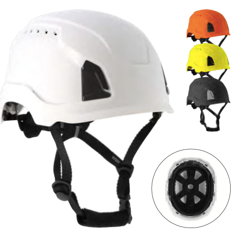 Casque de protection aéré HIMA - EN 397 & EN 12492 - Coque interne en PPE