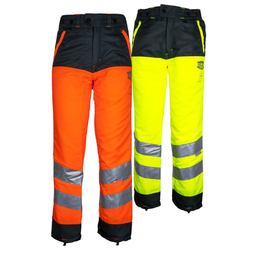 Pantalon de Protection Scie à Chaîne Haute Visibilité CL1 Type A - GLOW